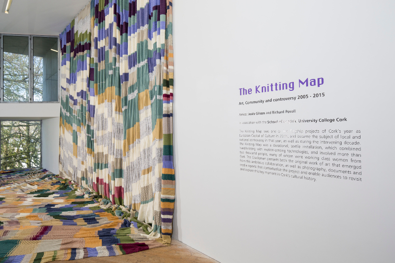 The Knitting Map at The Glucksman (2015) Phot. Tomás Tyner ©Pho
